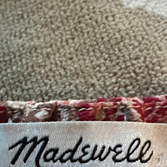 Madewell Silk Off the Shoulder Paisley Top Blouse - Picture 2 of 5